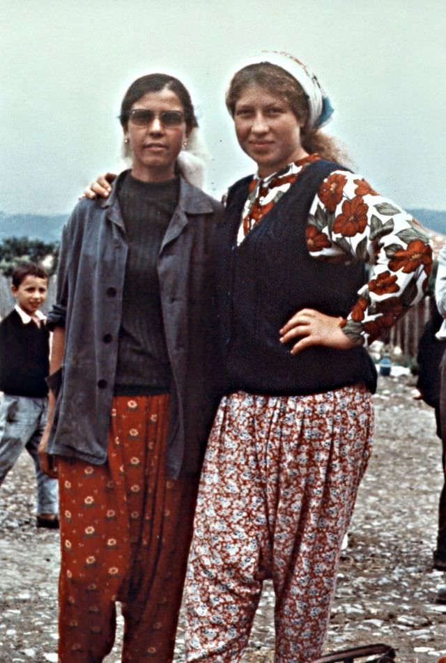 Durdugül and friend, Polyanovo, Bulgaria, 1973
