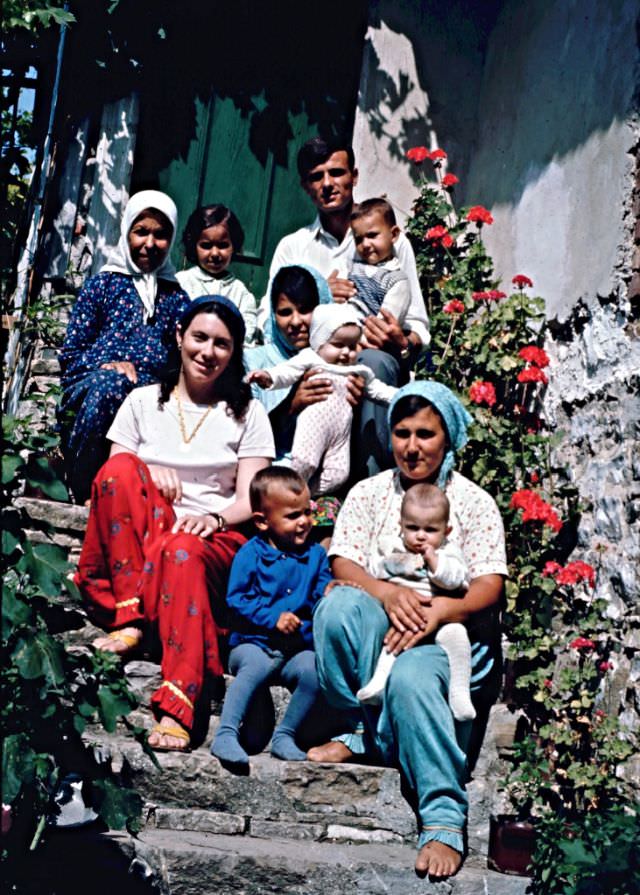 Sandy with my family, Polyanovo, Bulgaria, 1971