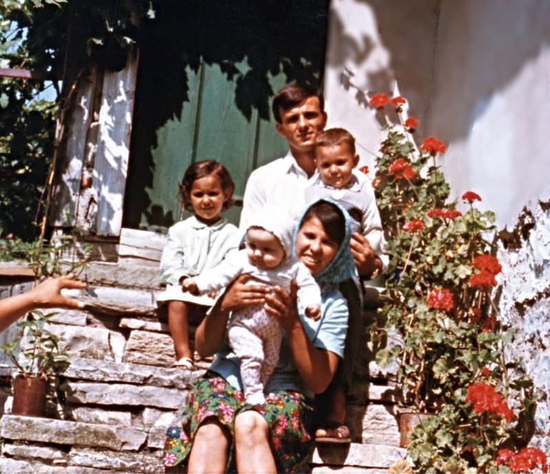 Sister Mümine and her family, Polyanovo, Bulgaria, 1971