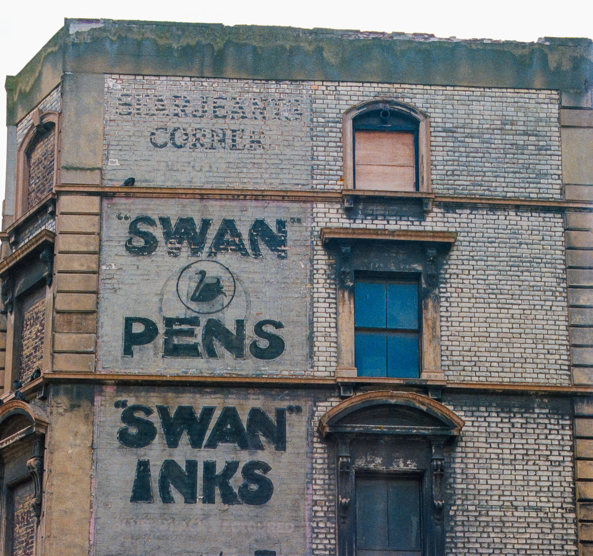 Ghost sign, Swan Ink, Cambrdige Gardens, Ladbroke Grove