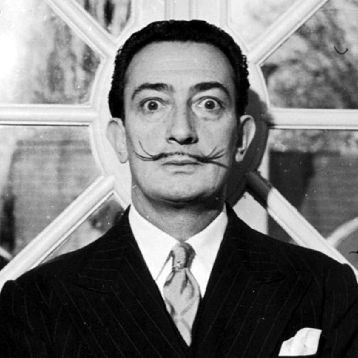 Humorous Portraits of Salvador Dalí with his Iconic Mustaches