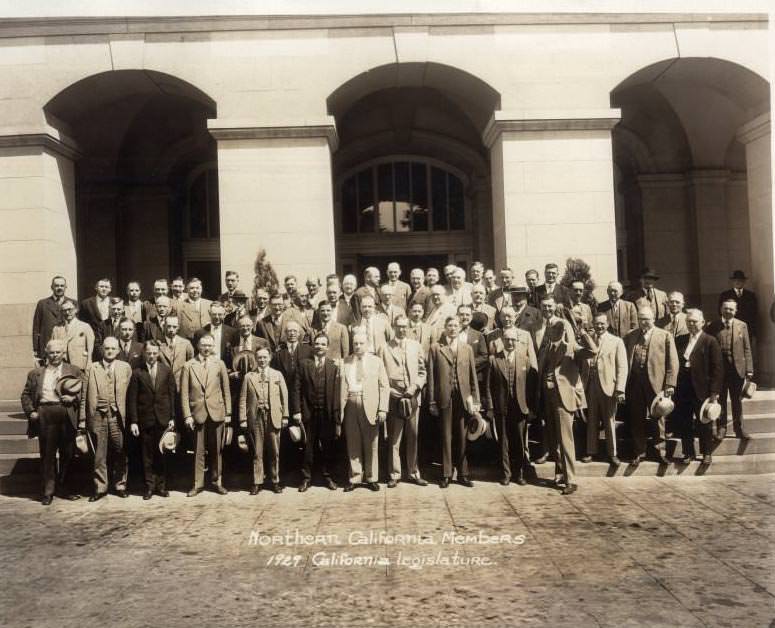 Northern California Members 1929 California Legislature, 1929
