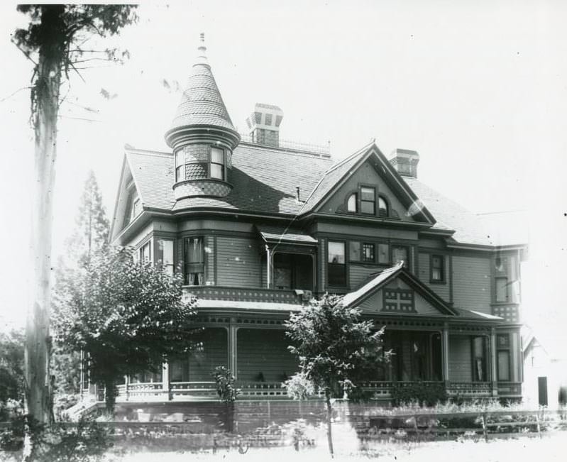 H. Ward Wright residence, multi-story Victorian, 1970s