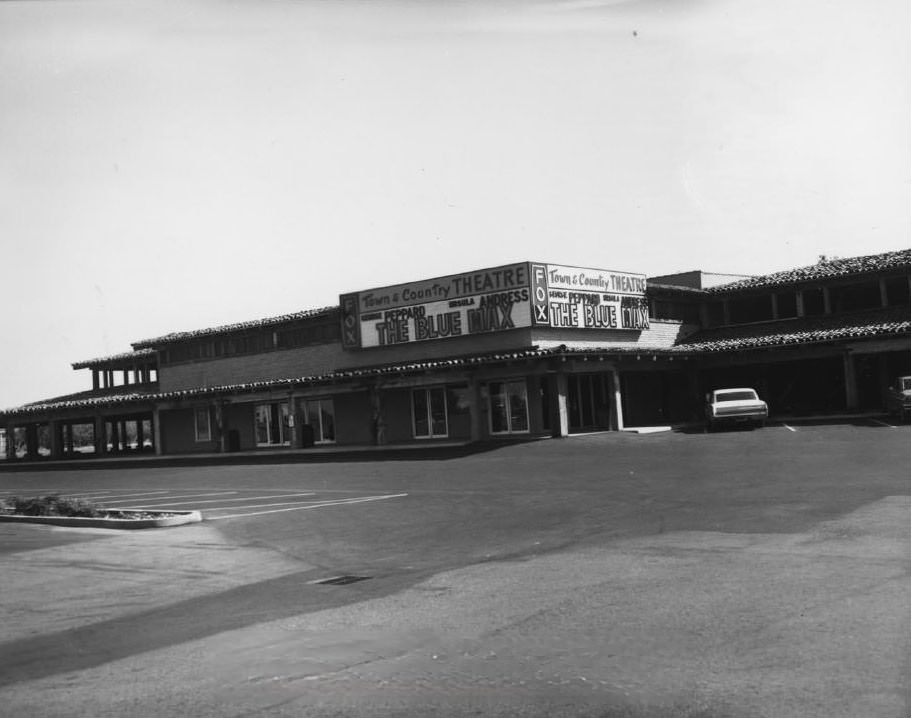 Town and Country Theatre, located in the Town and Country complex, now Santana Row, San Jose, 1966