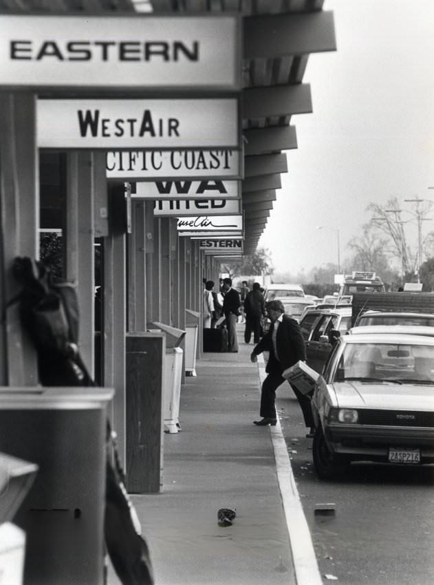 Outside of San Jose International Airport, 1985