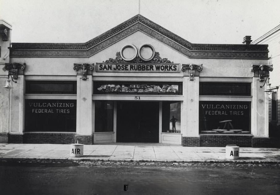 San Jose Rubber Works 51 South Third Street, 1920s