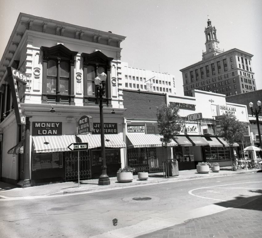 Post Street between First and Market Streets, San Jose, 1988