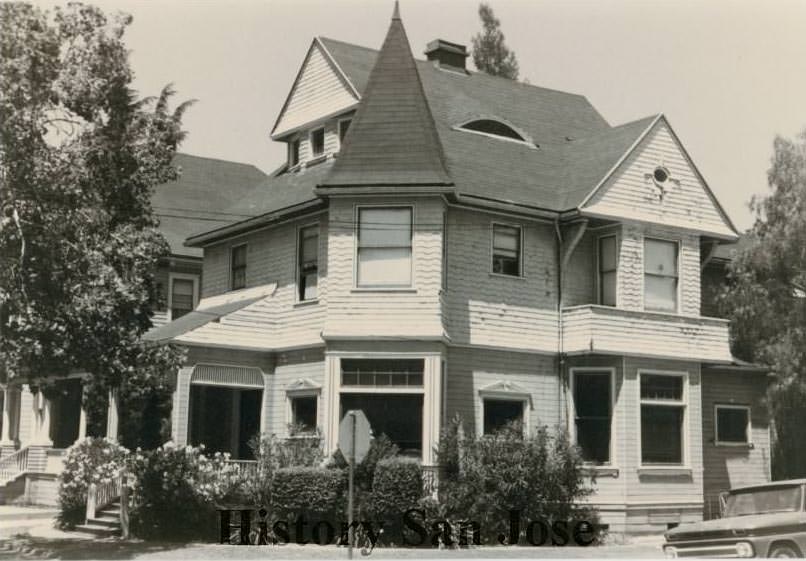 Three-story Victorian House, corner lot, 1990