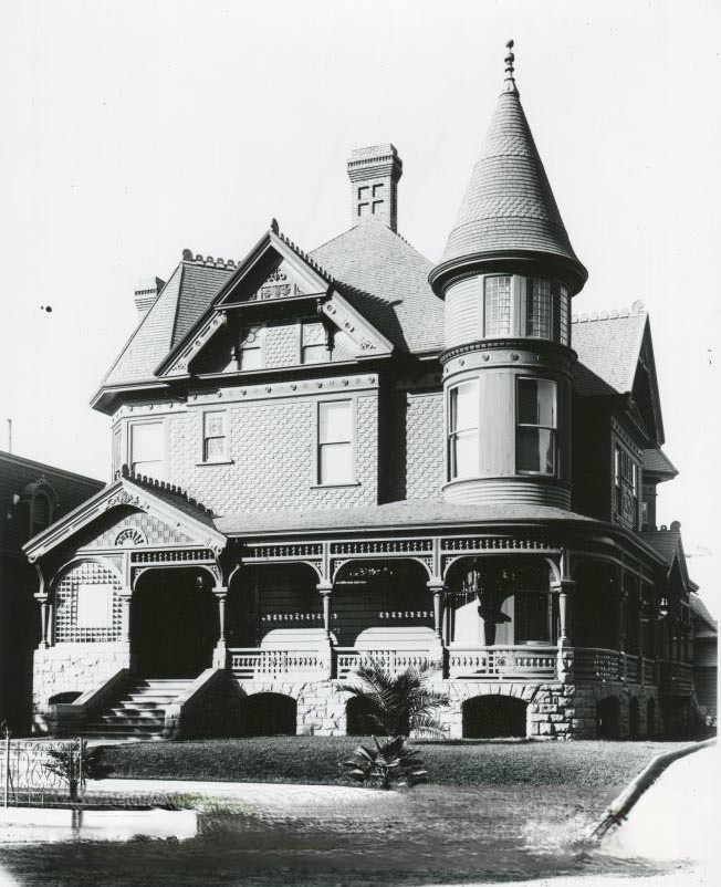 George Bowman Residence, three-story Victorian, 1970s