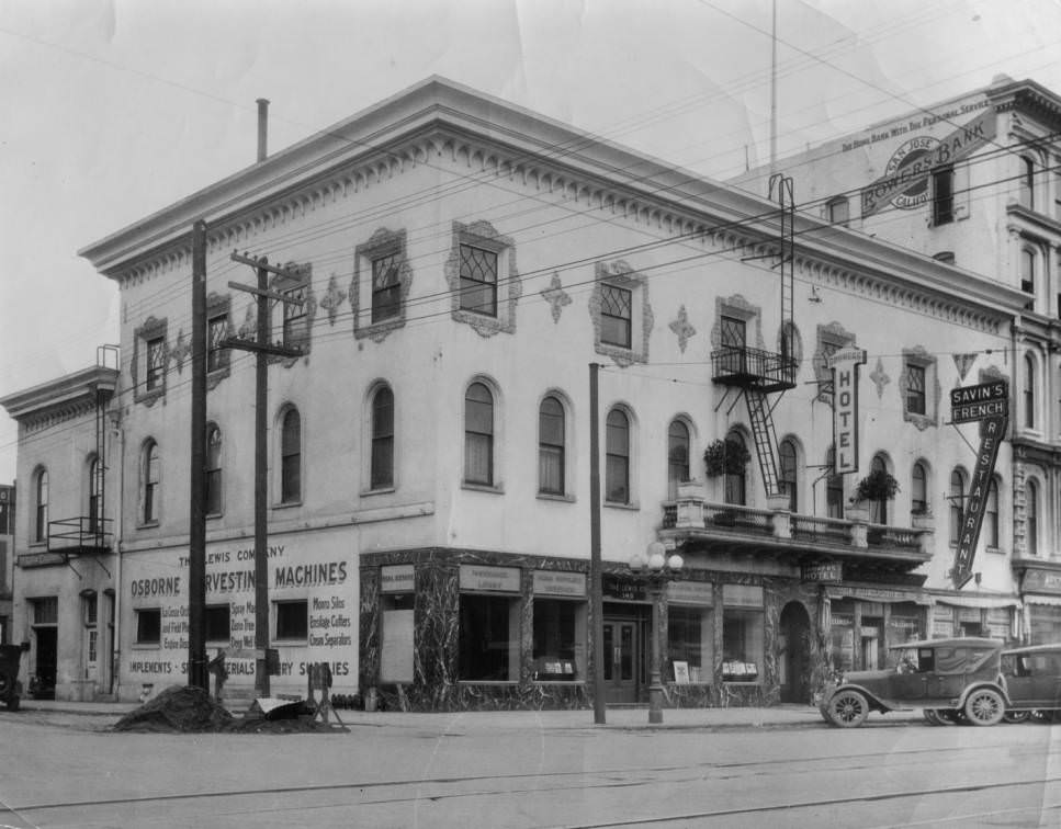 San Jose, Market Street and West Santa Clara Street, 1925