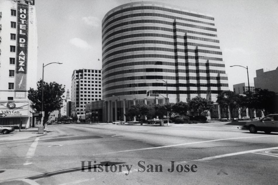 Intersection of Santa Clara Street and Almaden, 1987