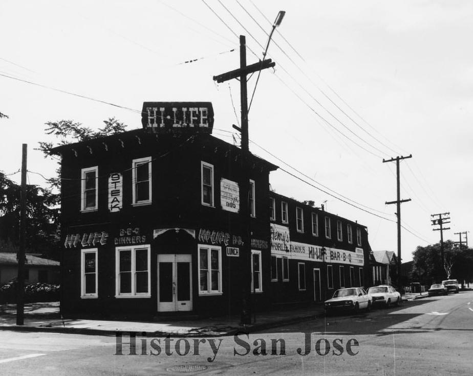 Henry's Hi-Life Bar-B-Q. St. John and Pleasant Streets, 1987