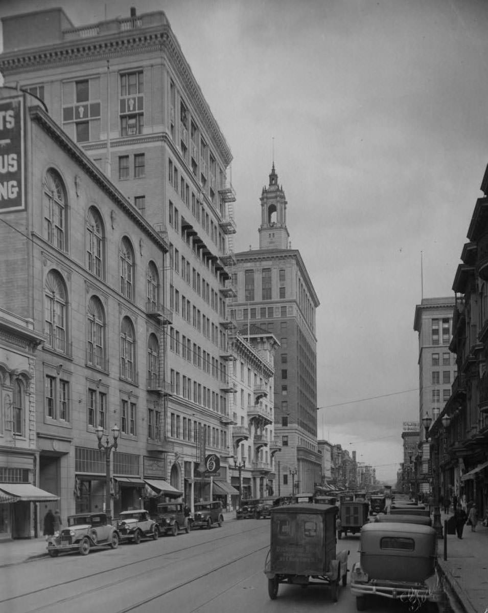 North First Street looking south, 1928