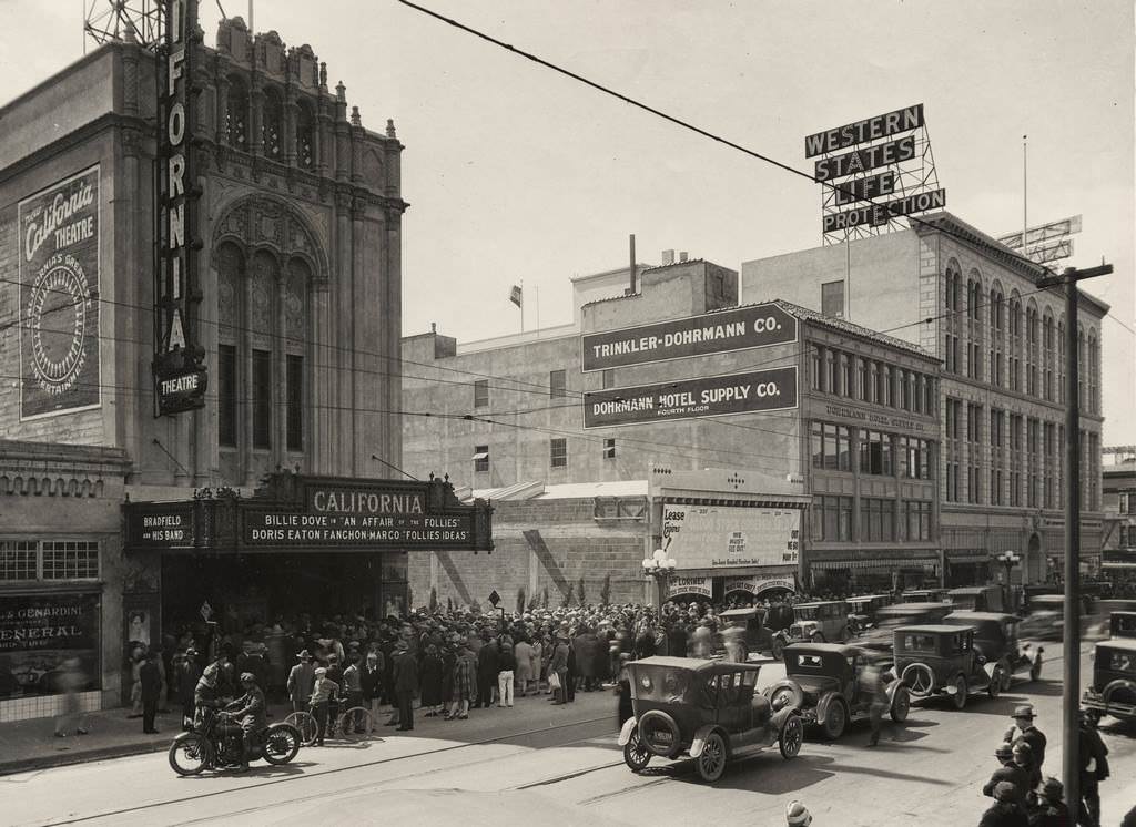 Opening of the California Theatre, 1927