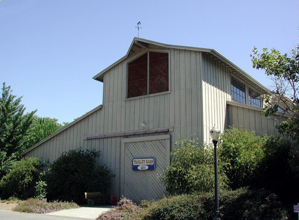 Trolley Barn at History Park, 1984