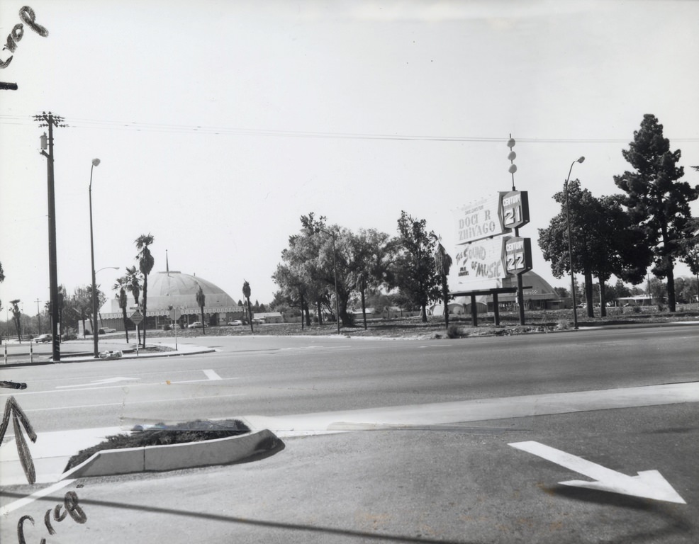 Century 21 and 22 theaters, San Jose, 1966