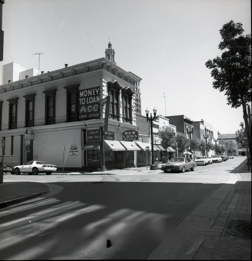 Post Street at Lightston Alley, San Jose, 1988