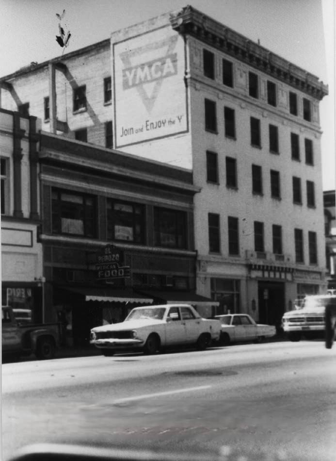YMCA building corner of 3rd and Santa Clara Streets, San Jose, 1965