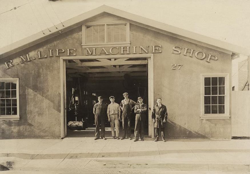 R. M. Lipe, Machine Shop, San Jose, 1926