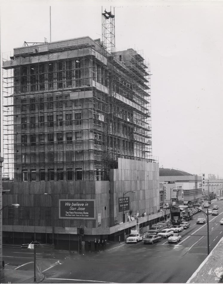 Reconstruction of First National Bank Building, 1963