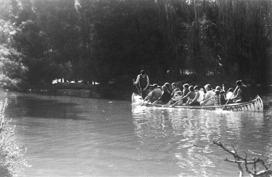 Canoe ride at Frontier Village, 1961