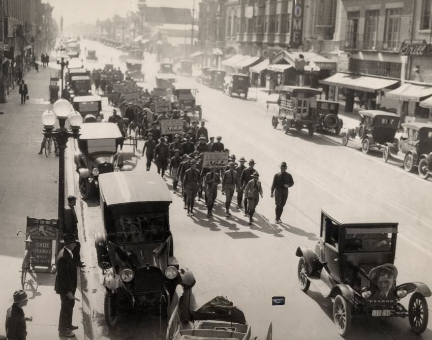 Boy Scout Parade, South First Street, 1924