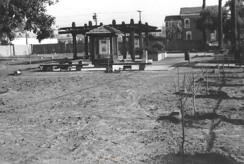 Pellier Park near completion, San Jose, 1977