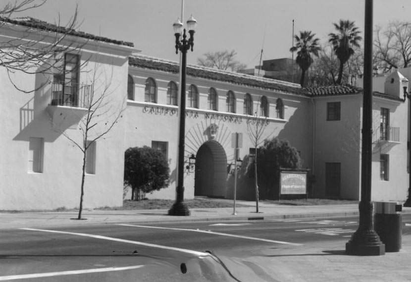 San Jose National Guard Armory, located at 240 North Second Street, 1980s