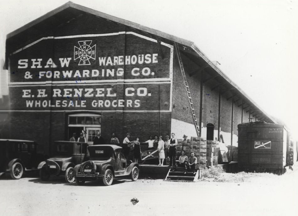 The Shaw Warehouse & Forwarding Company and E. H. Renzel Wholesale Grocers, 1920s