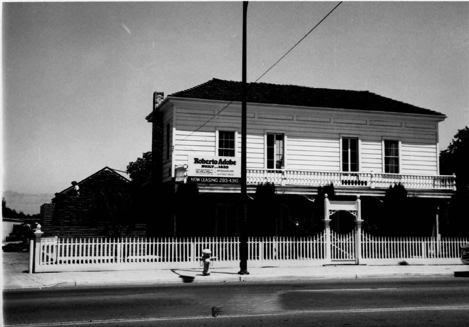 Roberto Adobe and Lauraville House, Lincoln Avenue, San Jose, 1960