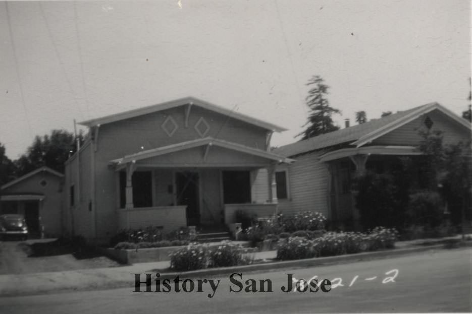 House at 112 Alma Avenue, San Jose Residence of Mrs. Emma Rios 1955 Found in 1955 San Jose City, 1960