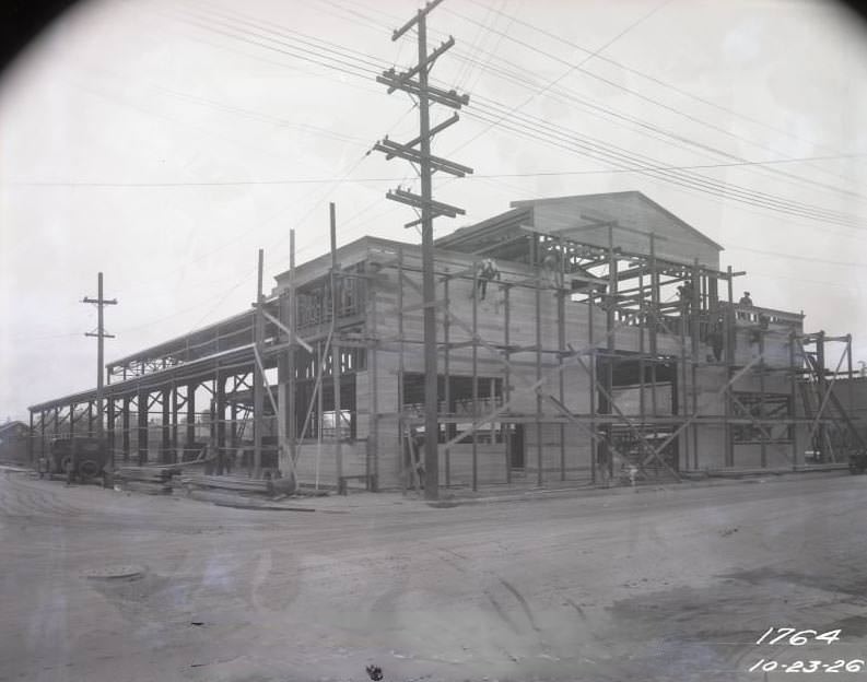 Building under construction, 1926
