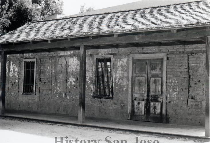 Front of the Peralta Adobe.