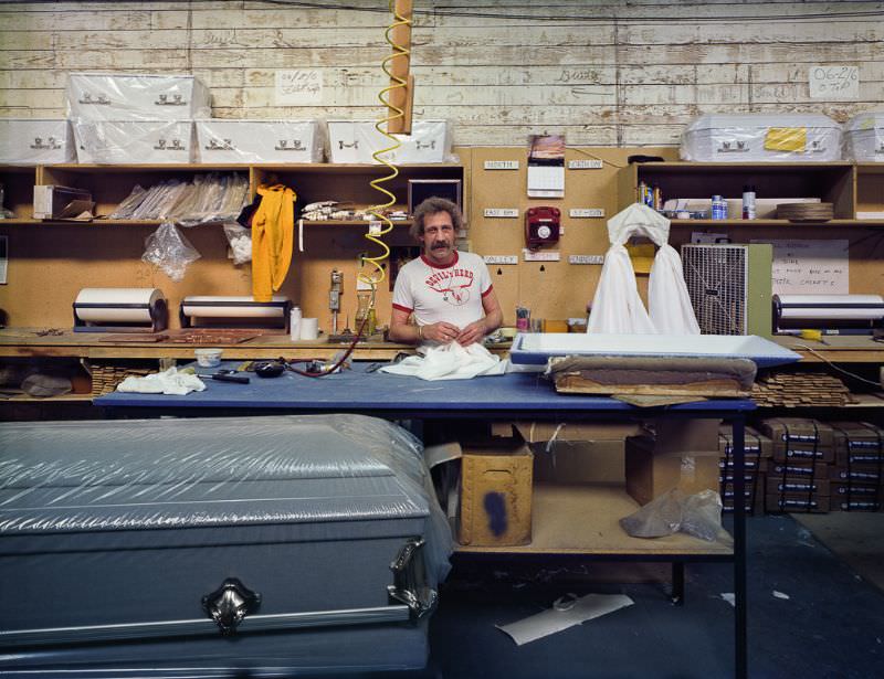 Harry Smith, Bay Casket Company, 1020 Folsom Street, 1980