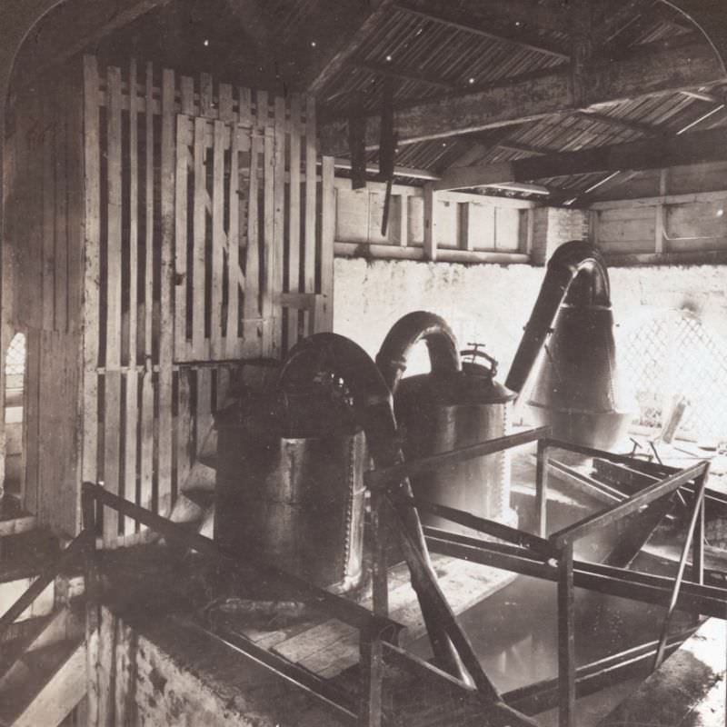 The Still and Retorts for Making Jamaican Rum in the Liquor Department of a Sugar Estate, Jamaica, 1904