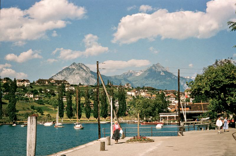 Westerly View from the Wharf, Spiez, Switzerland