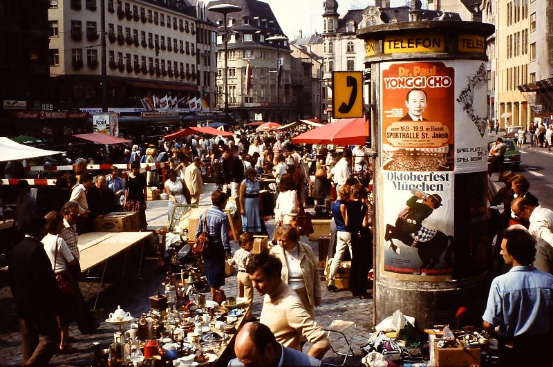 Marktplatz, Basel, 1979