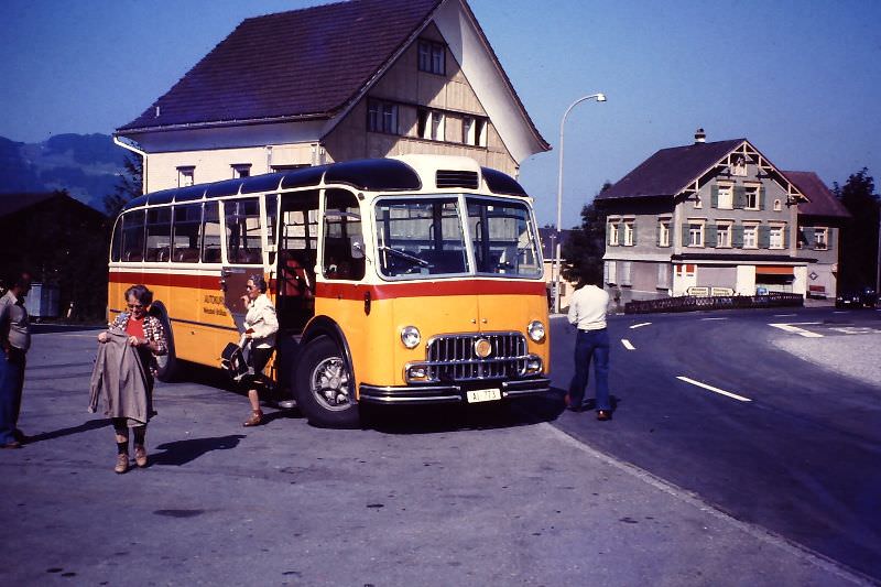 FBW Haifisch (Autokurs) in Brülisau near Appenzell, 1979