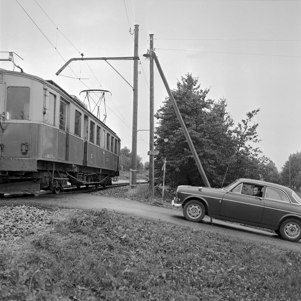 Biel-Täuffelen train, 1970