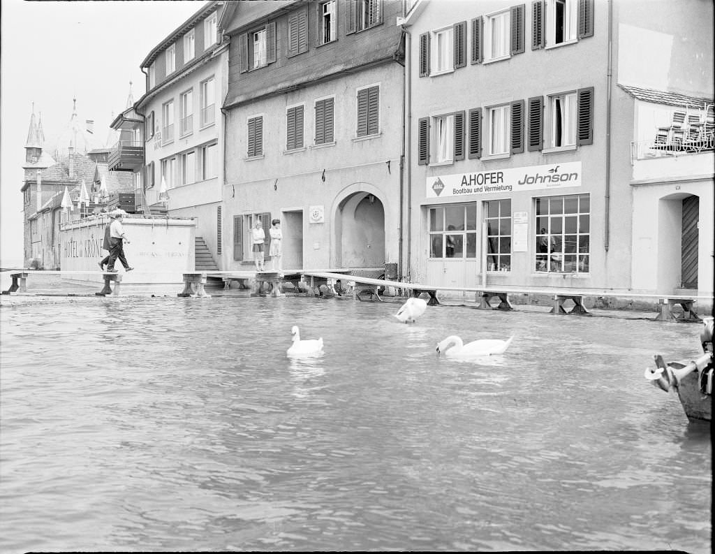 Flood at Lake Constance, 1970