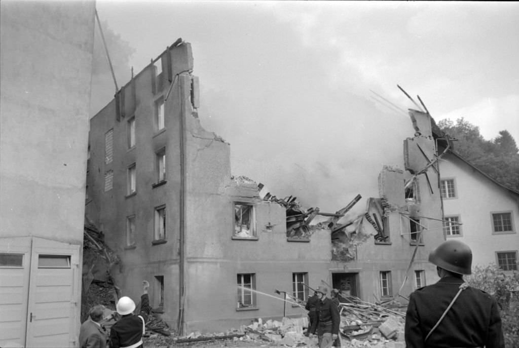 Fire in the Lochmühle Rorbas, 1970