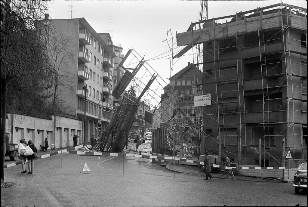 Scaffolding collapse Gasometerstrasse, Zurich, 1970