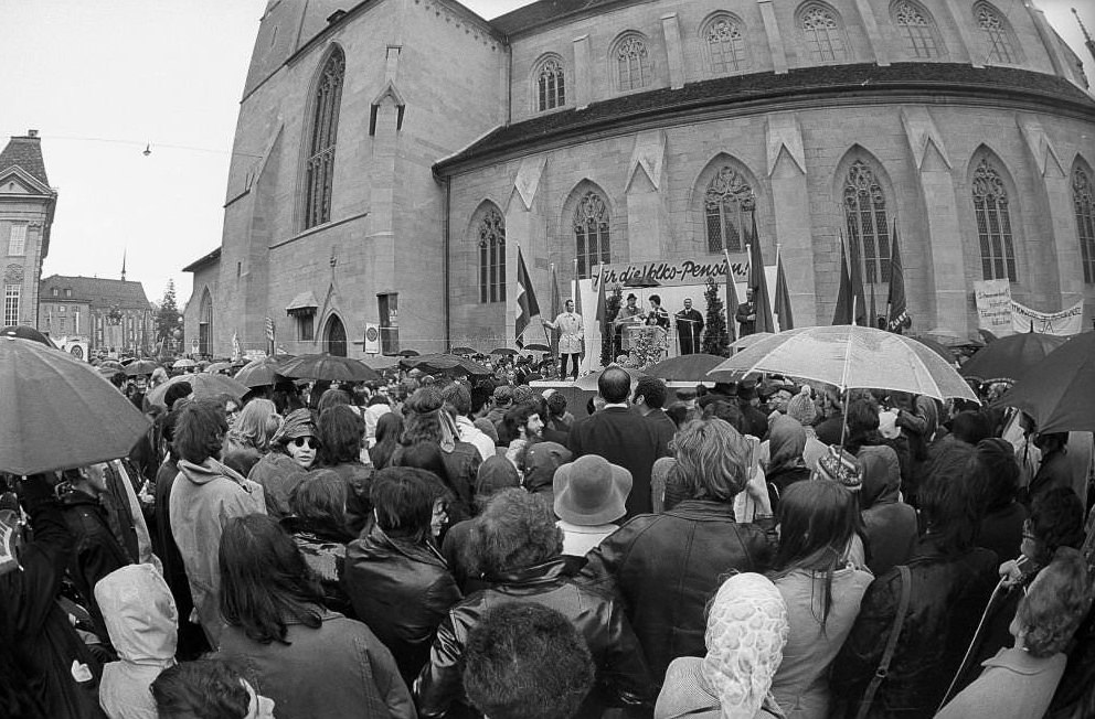 Emilie Lieberherr: Speech at the May Day Celebration, 1970