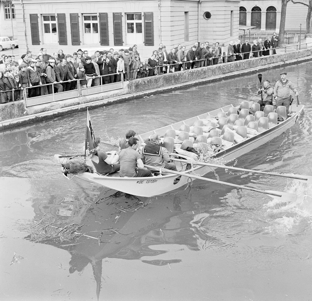 Naming of a ship in Berne, 1970