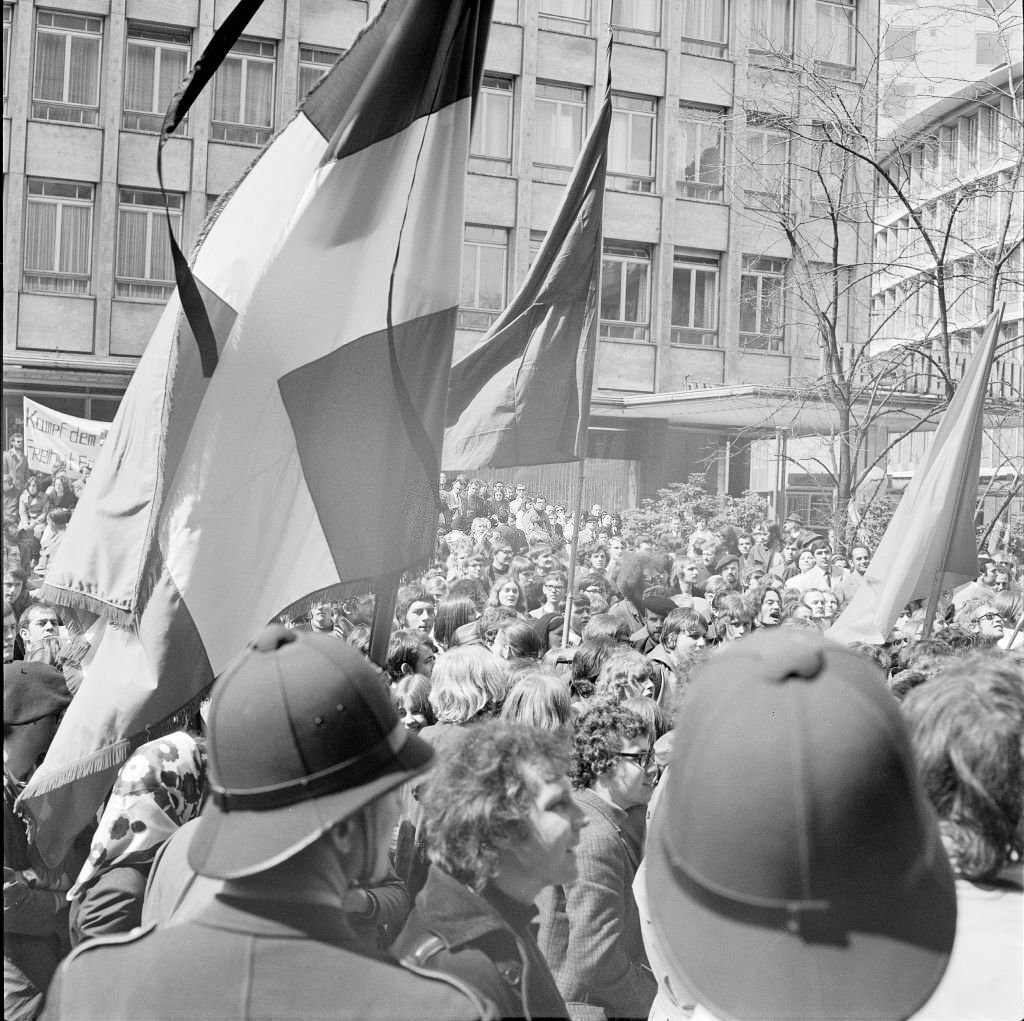 Demonstation on first of May, Zurich 1970