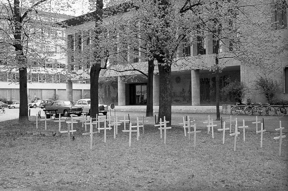 Campaign week at the University of Basel, 1970