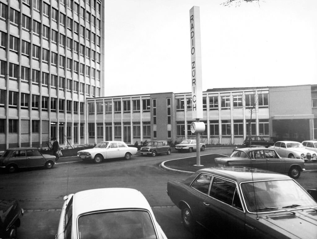 New extension of radio studio Zurich, 1970