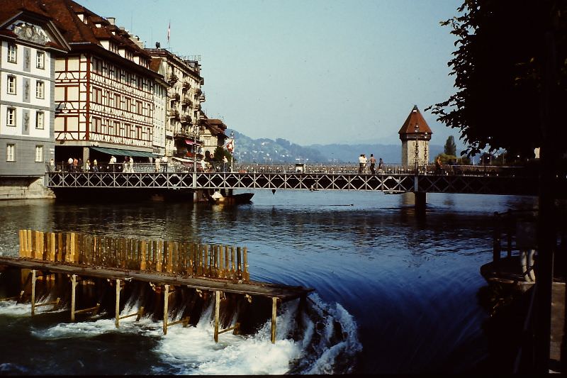 River Reuss, Lucerne, 1979