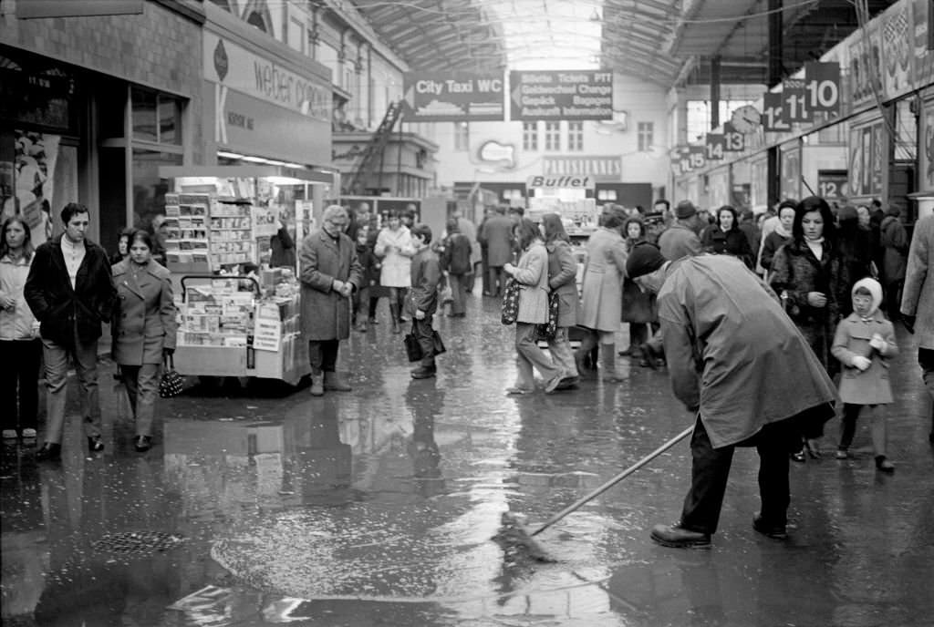 Fire at Lucerne main station, 1971