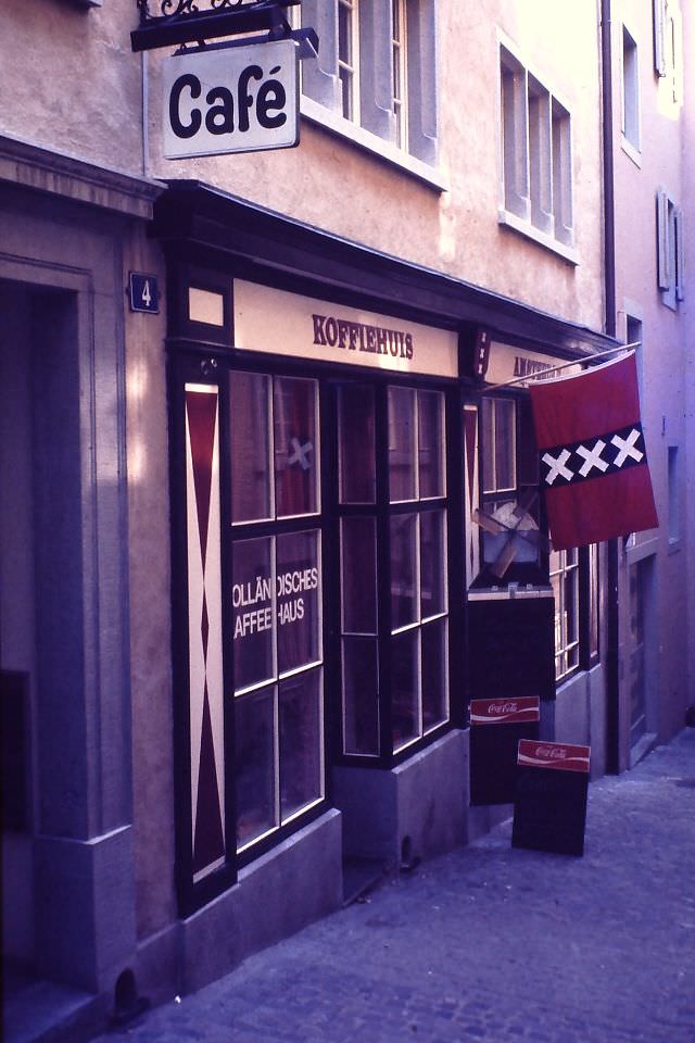 Kaffeehaus Amsterdam (Holländisches Kaffeehaus), Zürich, 1979